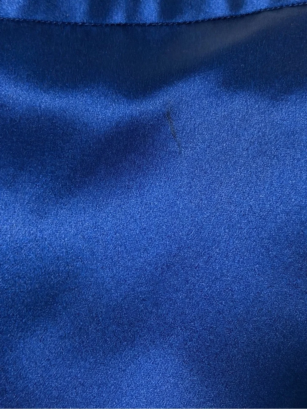 Silk A-Line Skirt in Royal Blue